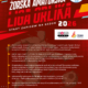 Plakat informacyjny dotyczący startu zapisów do Żorskiej Amatorskiej Ligi Orlika na sezon 2026 – zasady rozgrywek (mecze 2×25 minut, drużyny 6-osobowe), informacje organizacyjne, termin zgłoszeń do 16 marca oraz zapowiedź spotkania kapitanów w Hali MOSiR.