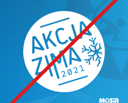 Grafika przedstawiająca przekreślone logo akcji zima 2021