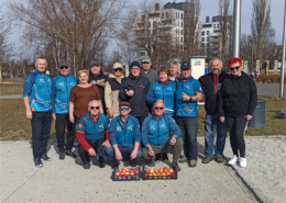 galeria zdjęć przedstawia turniej bule na żorskim bulodromie i zawodników