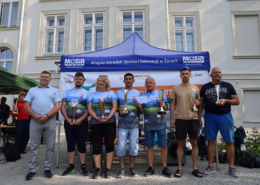 galeria zdjęć przedstawia turniej w bule na terenie Pałacu w Baranowicach i wręczenie nagród