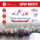 na grafice informacje o zapisach na Żorski Cross Triathlon, logo i zdjęcie uczestników na Śmieszku