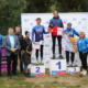 galeria zdjęć przedstawia zawody triathlonowe na żorskim Śmieszku, zmagania i wręczenie nagród