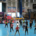 na zdjęciach zajęcia fitness z instruktorami w żorskiej hali sportowej