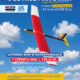 Plakat promuje wydarzenie „Młodzi modelarze i lotnicy na start” organizowane z okazji Dnia Dziecka i 35-lecia MOSiR Żory. Na grafice widoczny jest model szybowca na tle nieba i lotniska oraz informacje o terminie, miejscu i kategoriach zawodów modelarskich dla dzieci i młodzieży.